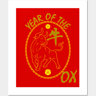 Year of the Ox Zodiac Chinese New Year Posters and Art